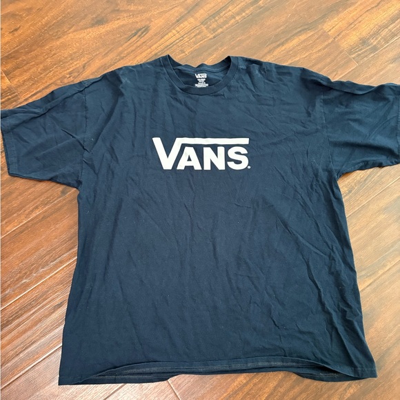 Vans Men's Tee in navy with White Logo - Picture 1 of 4